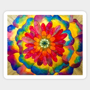 Rainbow Flower Sticker